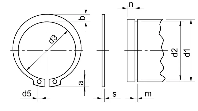 خرید خار فنری (چشمی بیرونی) DIN 471 