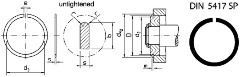 مشخصات فنی خار رینگی DIN 5417