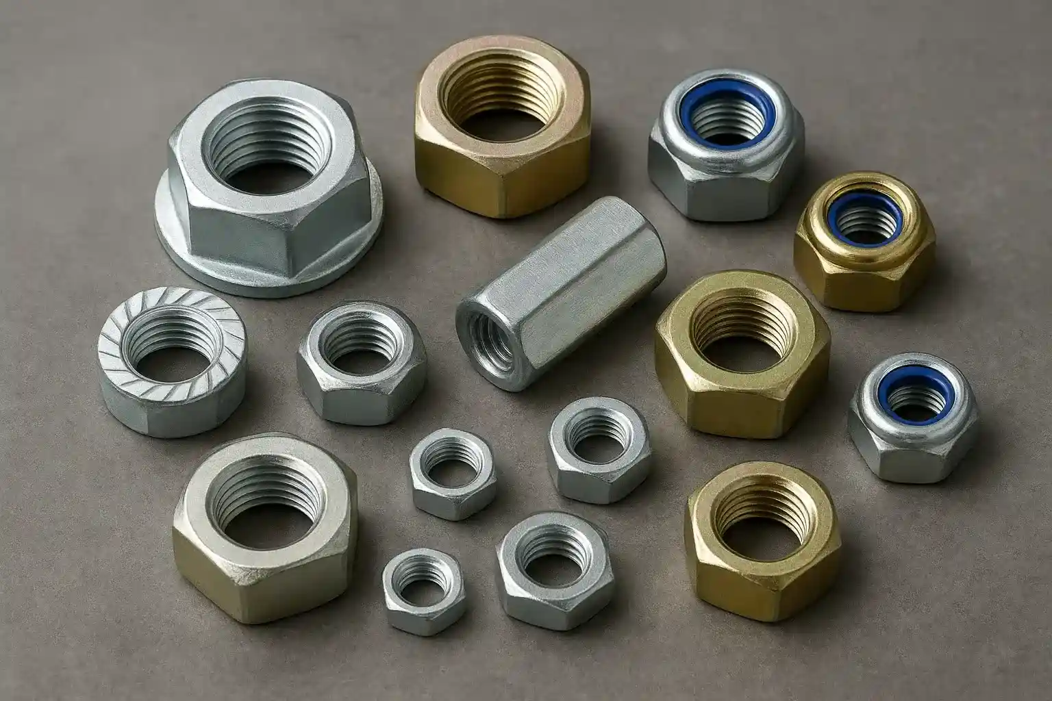 انواع مهره های صنعتی